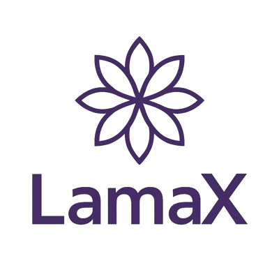 لمئ | LamaX logo