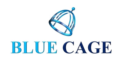 Blue cage logo