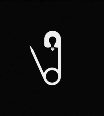 Safety pin logo
