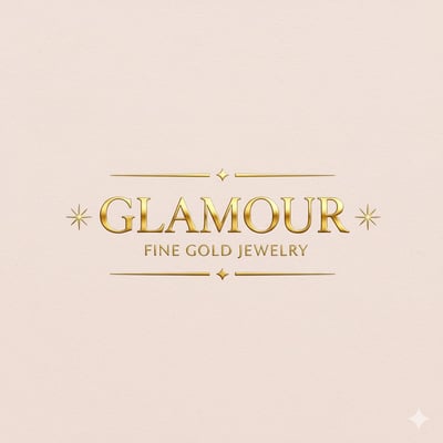 GLAMOUR FINE GOLD JEWELRY logo