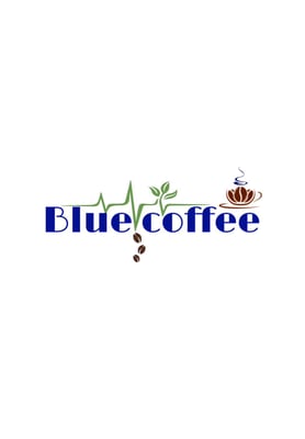 Blue coffee logo