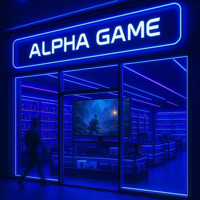 Alpha Games logo