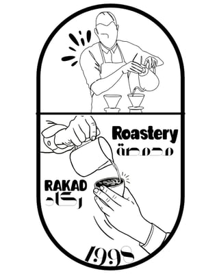 محمصة ركاد Rakad Roastery logo
