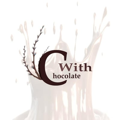 With chocolate logo