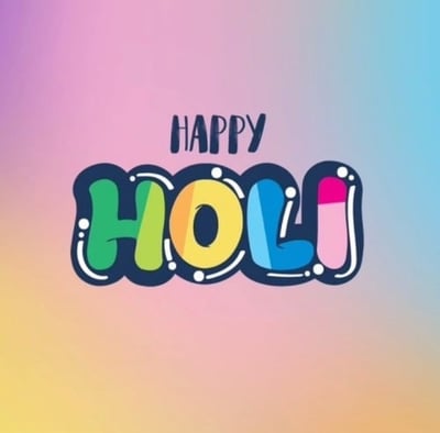 happy holi logo