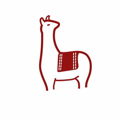 Knitted by llama logo