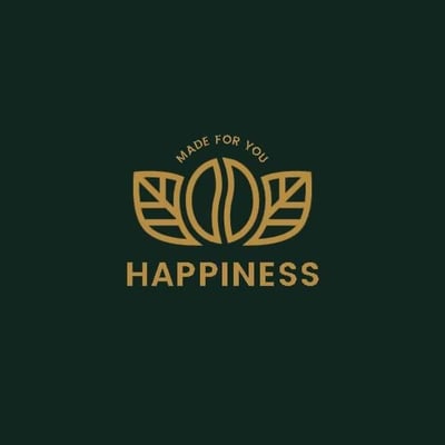 Happiness coffee logo
