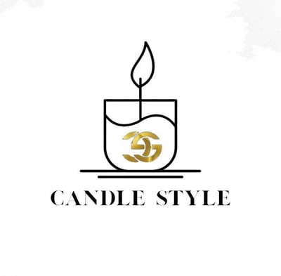 Candle style logo