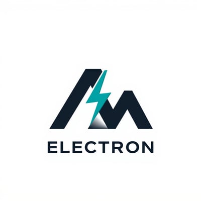 A.M electron logo