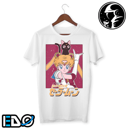 تيشرت بنت انمي - anime girl ابيض