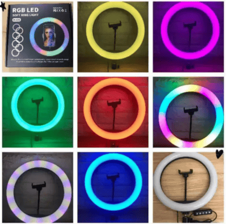 اضاءة ليد سيلفي للتصوير الاحترافي 20 لون اضاءة