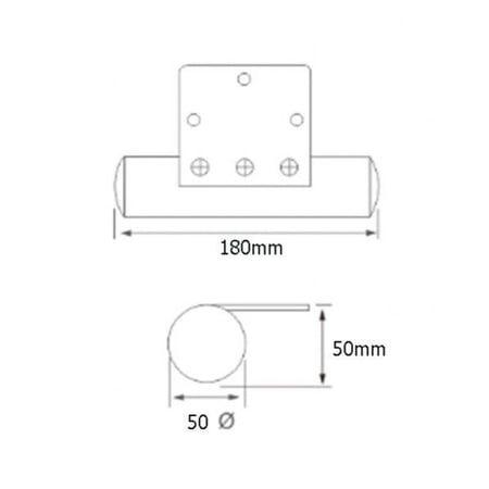 رجل اثاث لون كروم 50 ملي