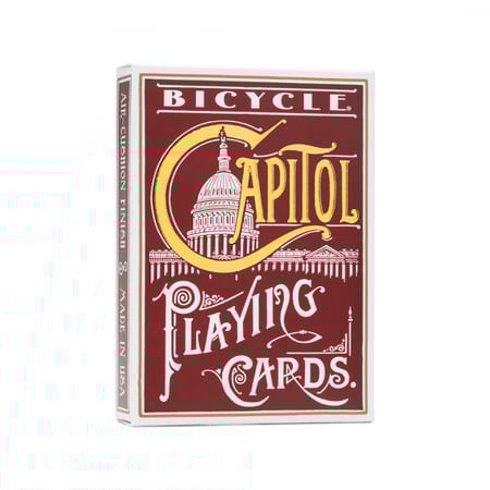 ورق لعب بلوت بايسكل كابيتل - احمر