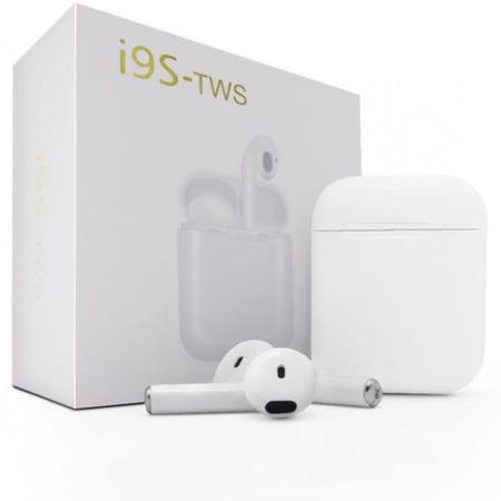 سماعة بلوتوث مشابهة لسماعة Apple AirPods موديل i9S TWS