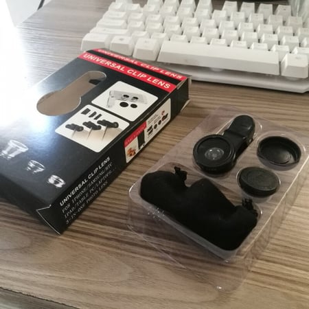 عدسة عين السمكة بدون اضائة