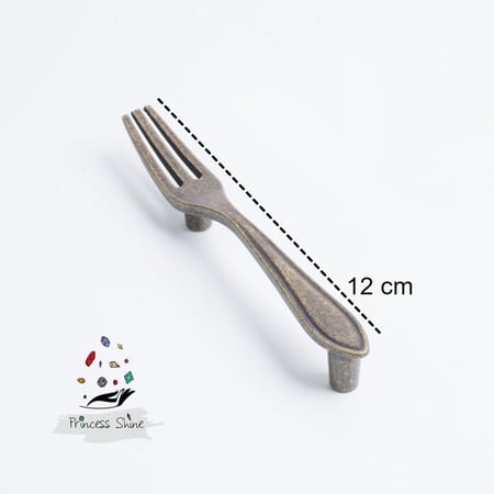 459- مقبض بشكل شوكة لون ( برونز ) - قطعتين