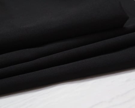 قماش كتان أسود و رمادي