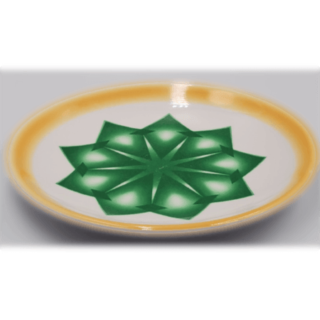 صحن ميلامين غضار اخضر