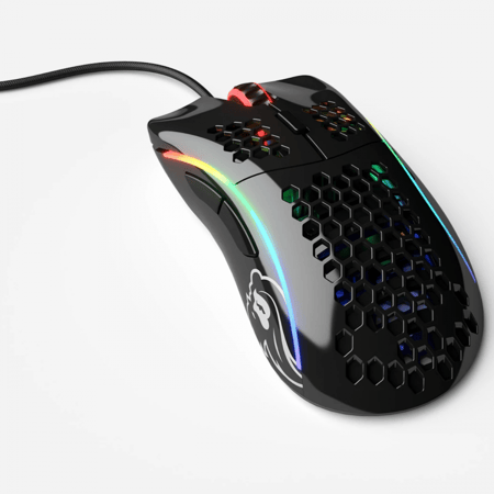 فأرة إحترافية جلورويس موديل D سلكي أسود جلوسي