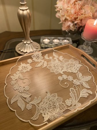 مفرش صينيه لون بيج