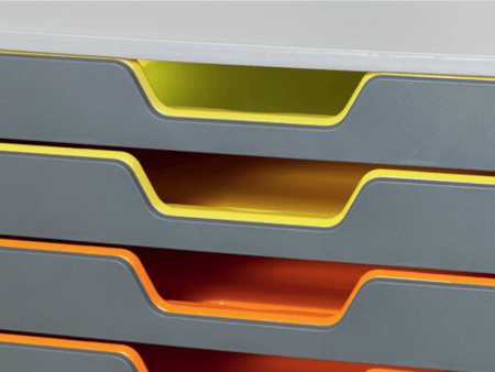 10ادراج تخزين ملونة متينة