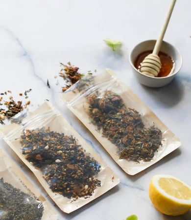 اكياس قهوة و مكسرات شفاف كامل (24 حبة)