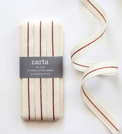 شريط قطني لتغليف الهدايا- أحمر