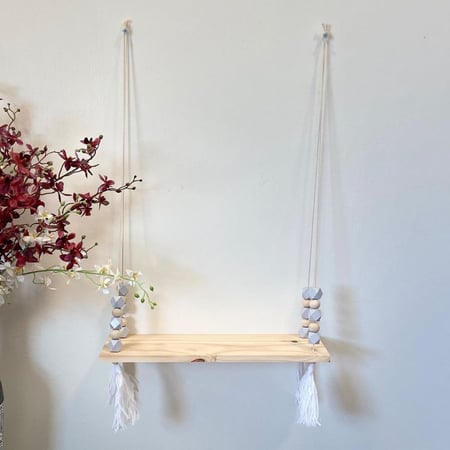 ستاند مرجوحة خشب بحبل تعليق