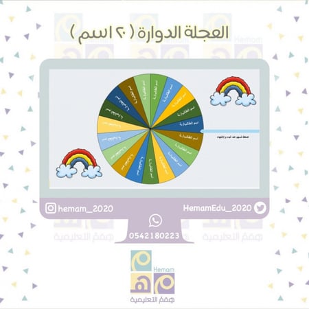 العجلة الدوارة (20 اسم)