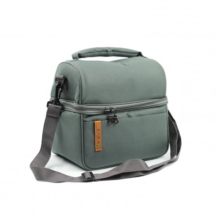 شنطة كفة لأدوات القهوة - رمادي - علامة بني