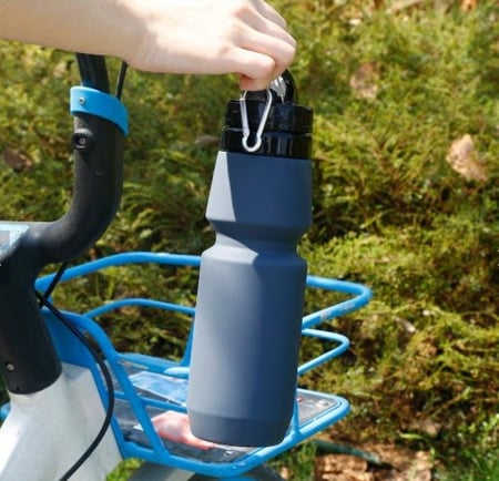 قارورة الماء القابلة للطي سعة 750 مل مانعة للتسرب للدرجات الهوائية والرحالة