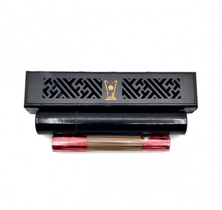 مبخرة ذكيه مقاس صغير لون اسود +أنبوب +عود مروكي طبيعي عدد الاعواد 60 عود تقريبا يستمر  من 30 الى 35 دقيقه تقريبآ