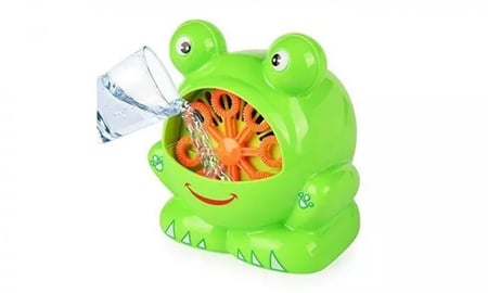 منفاخ فقاعة اتوماتيكي شكل ضفدع