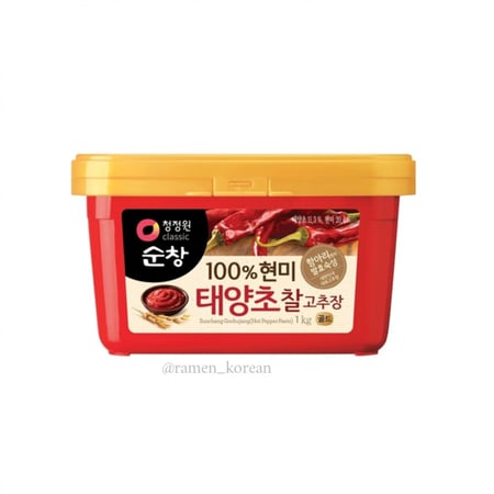معجون الفلفل الكوري حراره متوسطه 1كيلو او حراره عاليه 500g