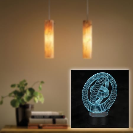 شعار 3D باضائة متعددة الالوان للمكتب