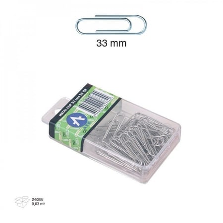 مشابك ورق معدن  33mm, 25gr