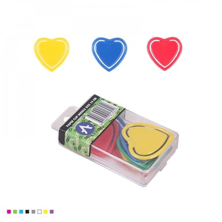مشابك ورق شكل قلب 14gr