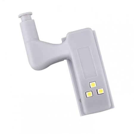 إضاءة تثبت على مفصلات الدولاب تضيء عند فتح باب الدولاب وتغلق عند إغلاق الباب 10قطع مع البطاريات