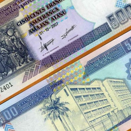 بوروندي فئة 500 فرنك أنسر إصدار قديم