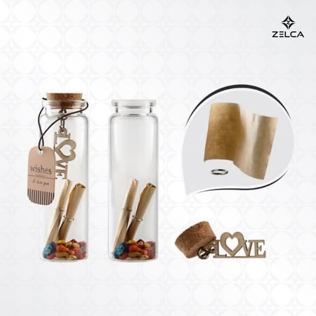 علب زجاجية صغيرة لارسال التهاني