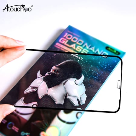 شاشة حماية جوال أيفون IPHON نوع نانو زجاج NANO GLASS موديل 100D