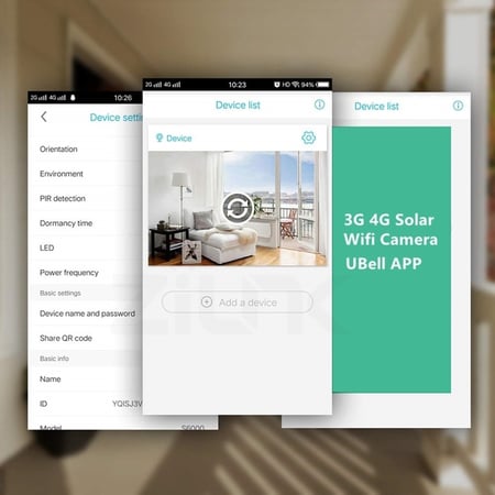 كاميرا مراقبة بالطاقة الشمسية مدمج 4G شريحة
