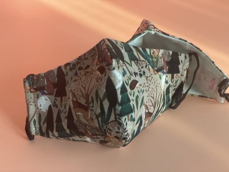 كمامة قماشية غزال وغابة #97