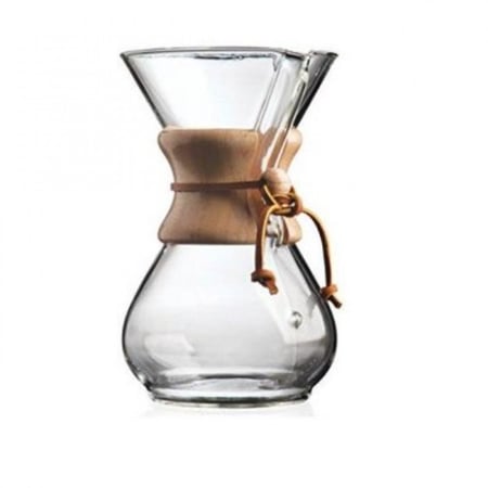 إناء 6 أكواب بمقبض خشبي | chemex 6-cups with handle