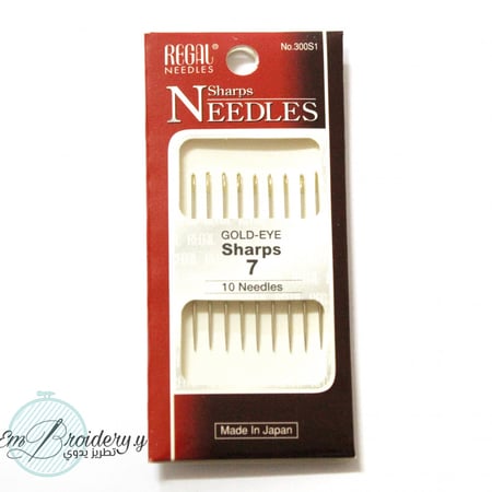 إبر للحشو للخيط واحد Sharps - مقاس 7