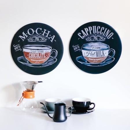 لوحات ركن القهوة عشاق القهوة أفكار  لتصميم ركن القهوة في منزلك ديكور