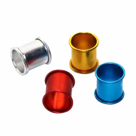 حجول المنيوم ملون مقاس8 للحمام 100حبة