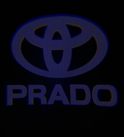 لمبة الأبواب مع شعار الشركة والأسم (لوقو)