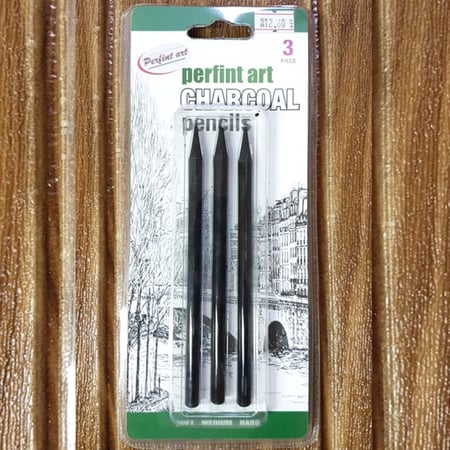 طقم اصابع فحم اسود 3 درجات