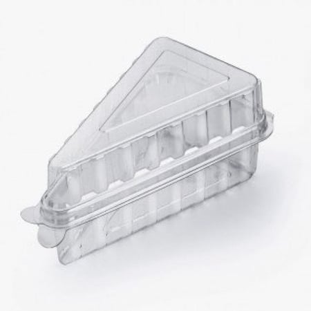 كرتون علبة مثلثة بلاستيك شفافة للتشيز كيك 500 حبة